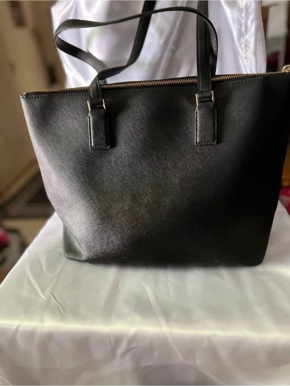 kate spade Black Saffiano Leather Tote
